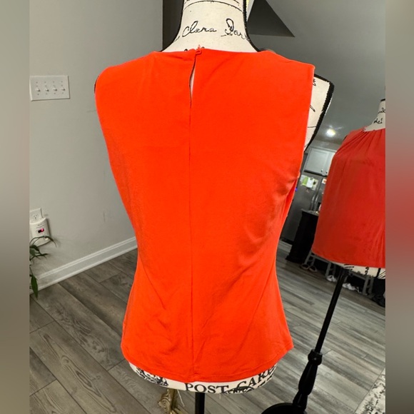 Calvin Klein Orange Sleeveless Women's Top - Picture 6 of 7